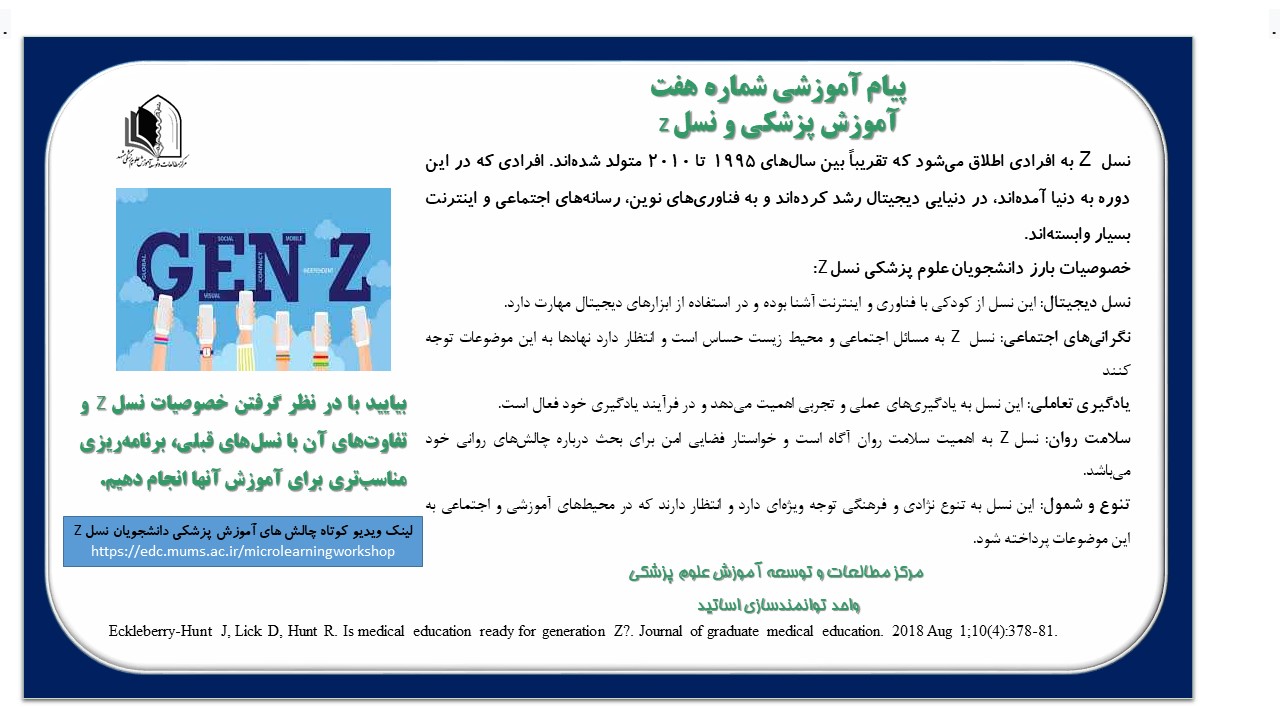 پوستر راهنمای اعضای هیئت علمی